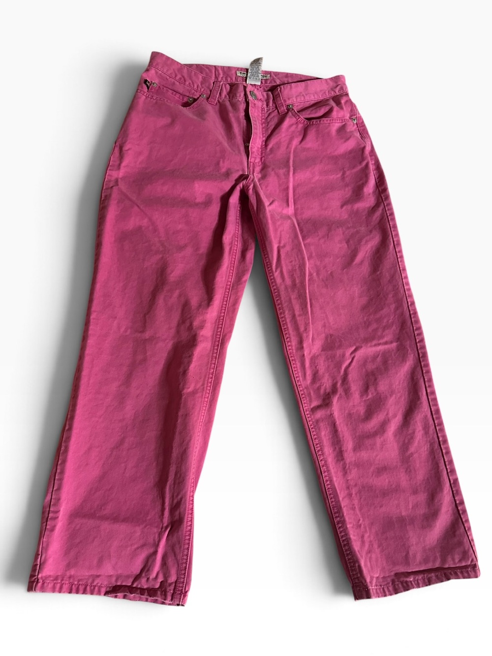 Women’s Bright Pink Straight-Leg Jeans